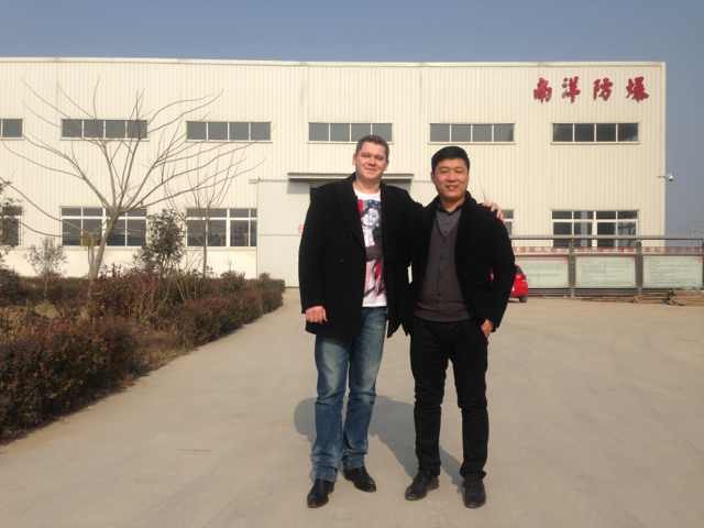 烏克蘭客戶(hù)來(lái)到南洋防爆電機(jī)廠(chǎng)